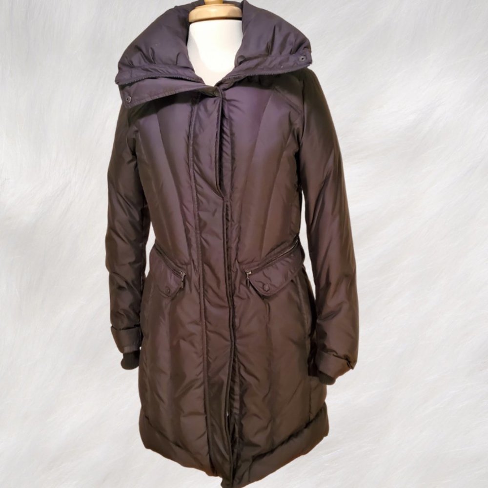 Cole Haan Knee-Length Black (80%) Down Puffer Coat Size M